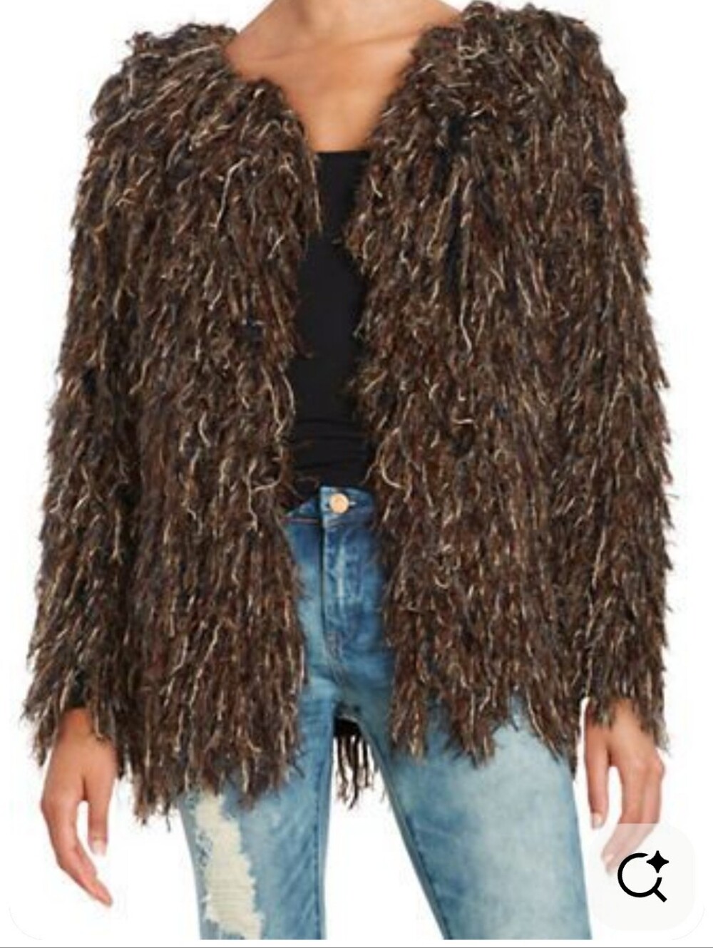 Free people faithful shaggy coat